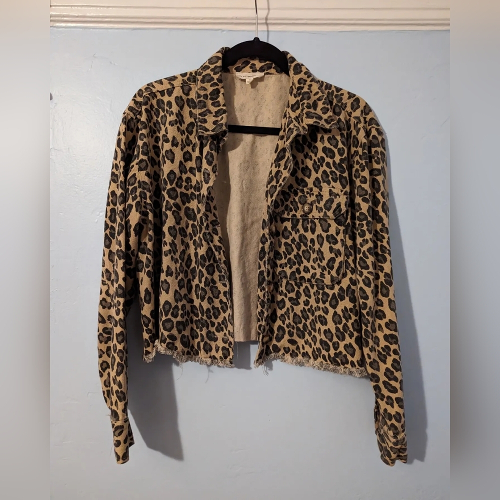 Ee:Some Leopard Print Cropped Jacket - image 2